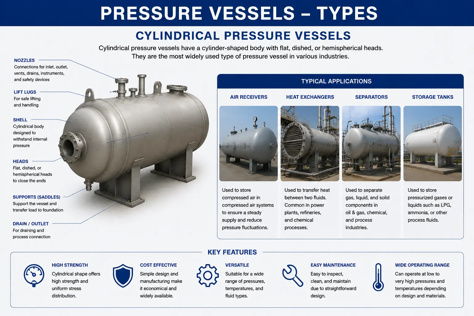 cylinderical vessels