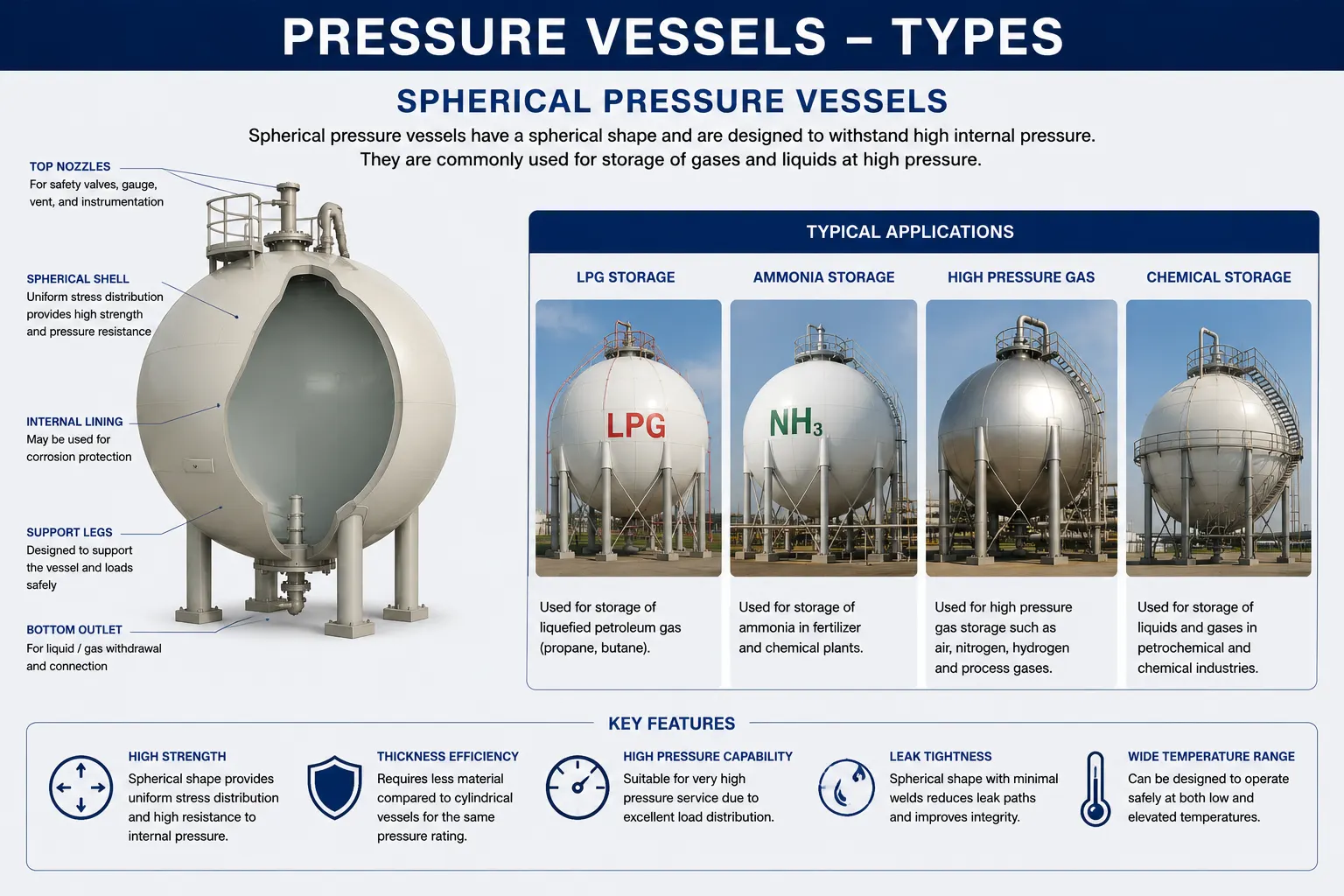 spherical pressure vessels